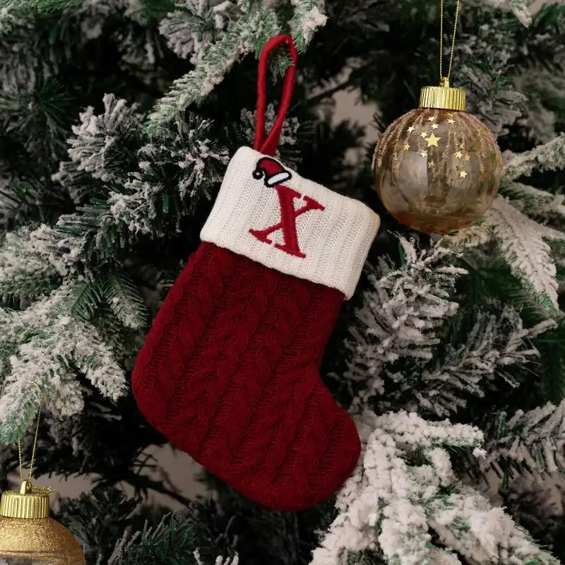 Chaussettes de Noël Tricotées Univers Noël 