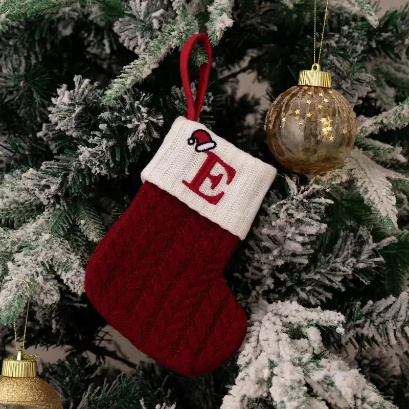 Chaussettes de Noël Tricotées Univers Noël 
