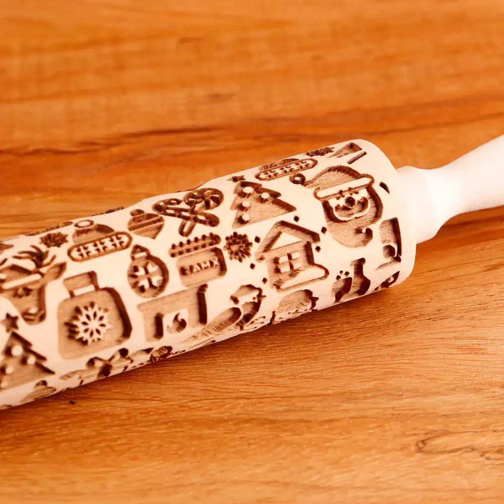 Rouleau à Pâtisserie Gravé - Univers Noël