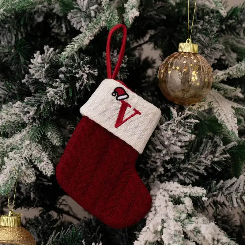 Chaussettes de Noël Tricotées Univers Noël 