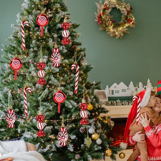 Ornements rouges pour sapin Univers Noël 