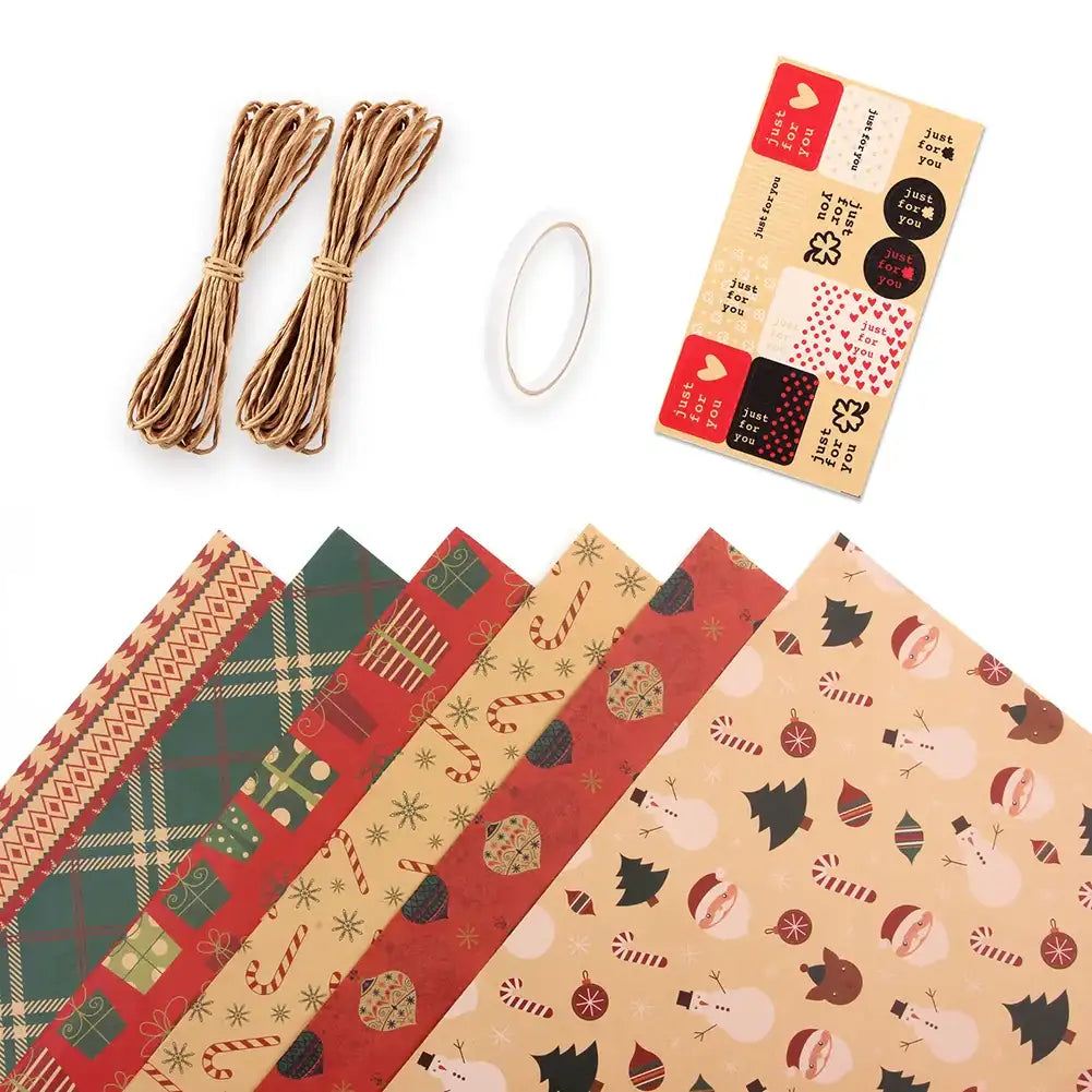 Papier pour Emballage de Cadeaux Univers Noël 