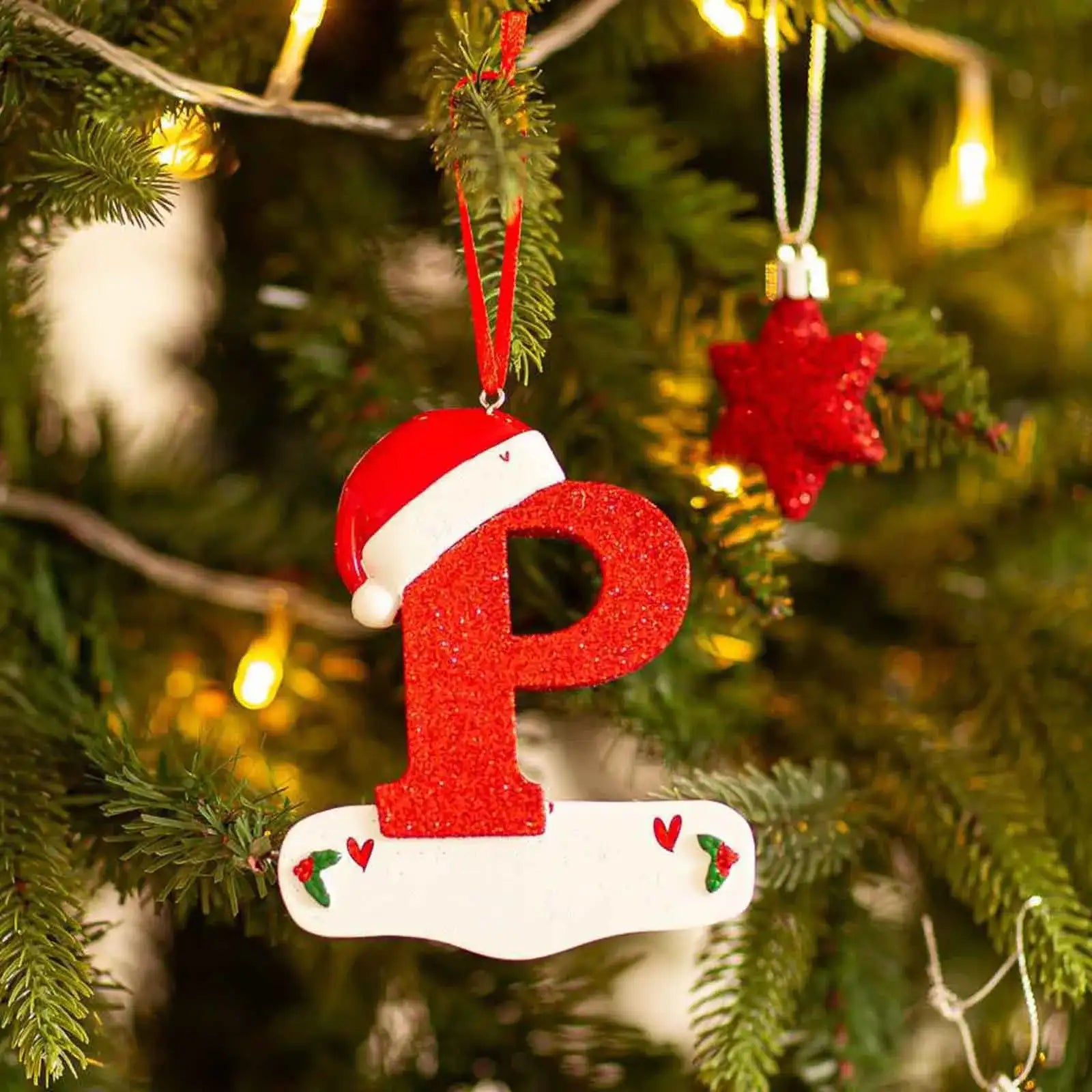 Ornement en Forme de Lettre Univers Noël 