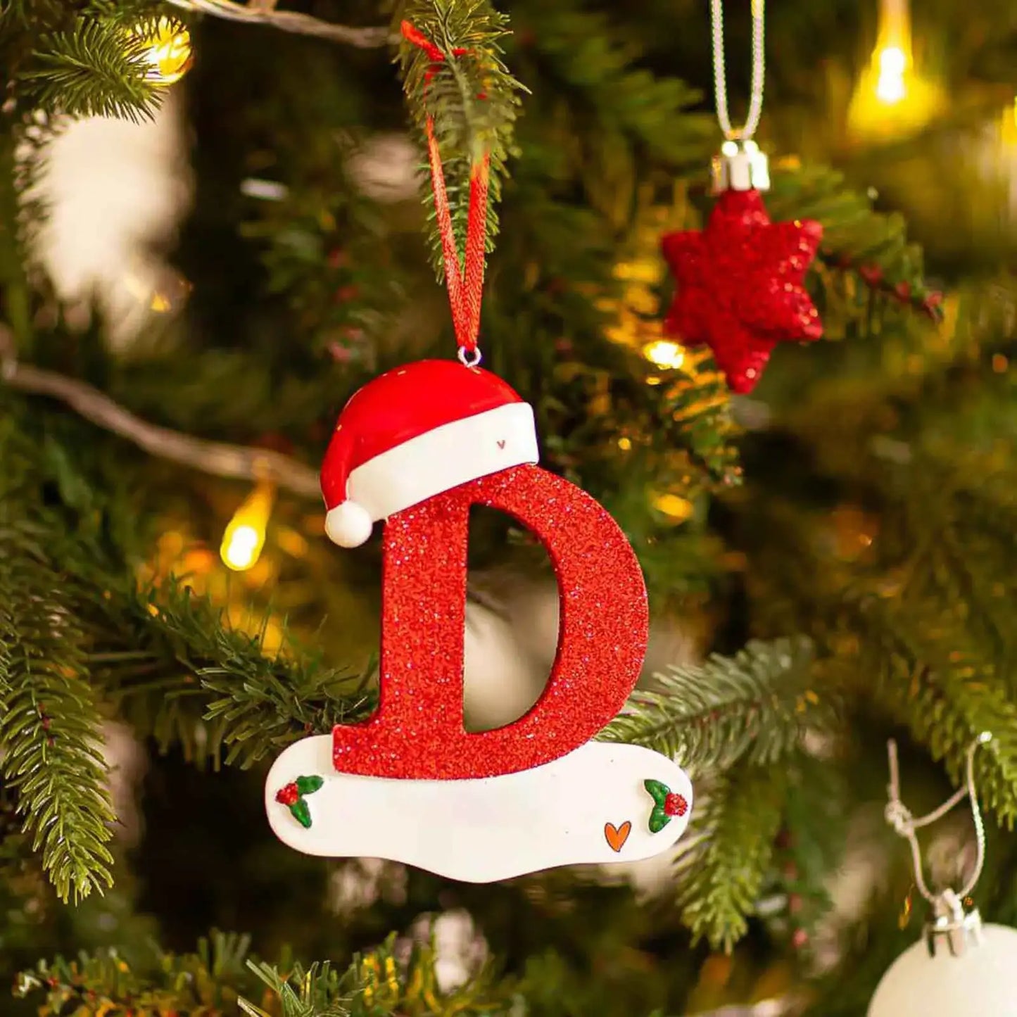 Ornement en Forme de Lettre Univers Noël 