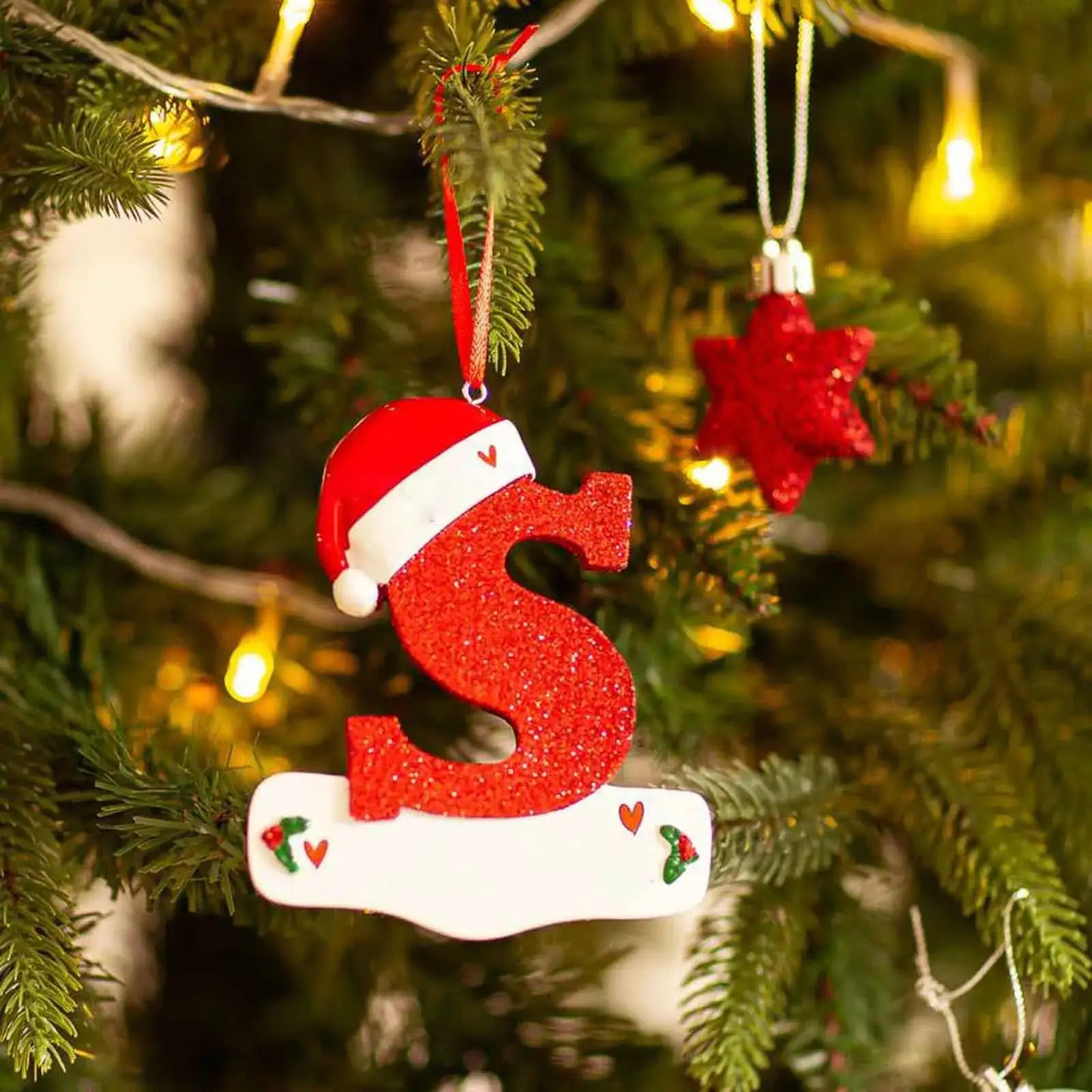 Ornement en Forme de Lettre Univers Noël 