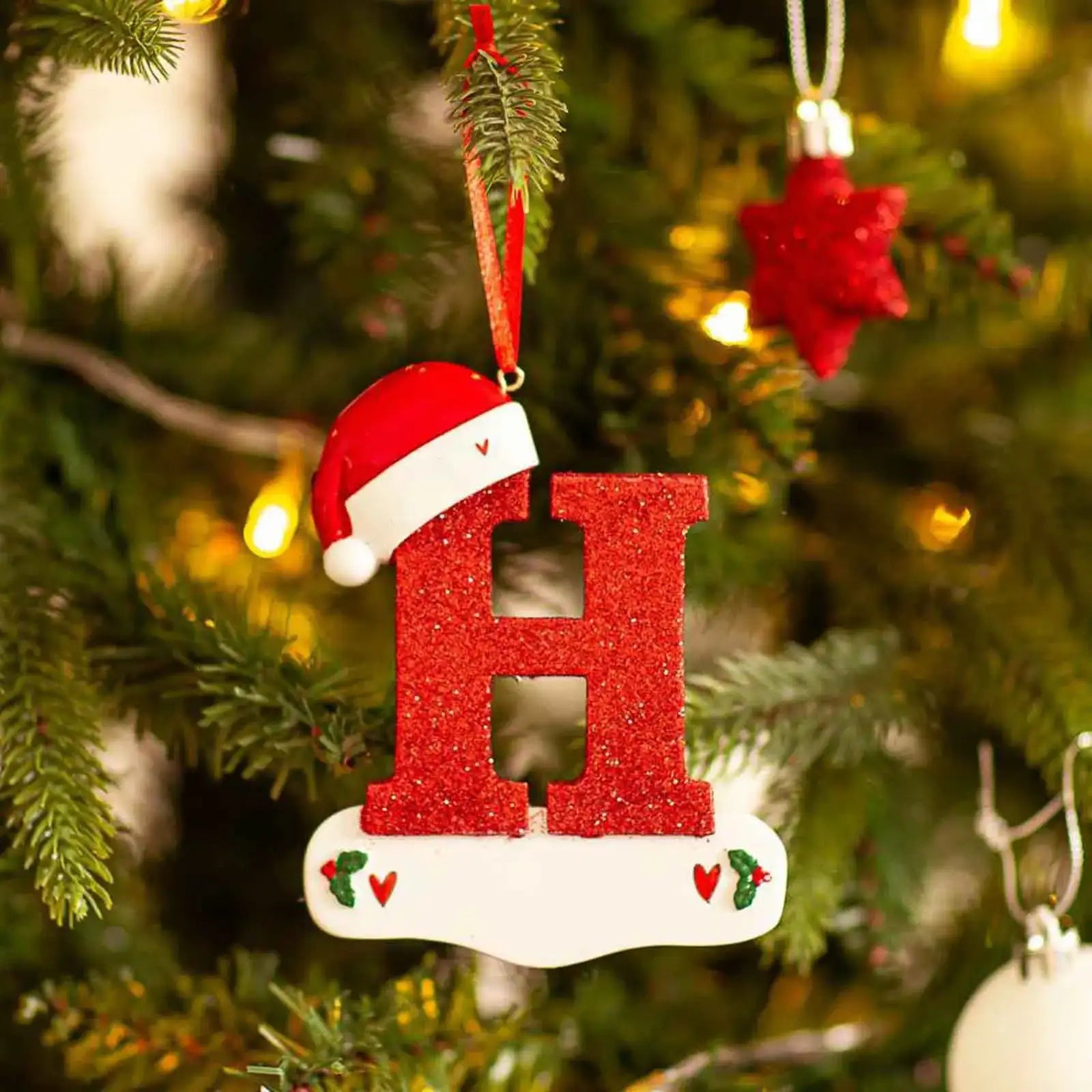 Ornement en Forme de Lettre Univers Noël 