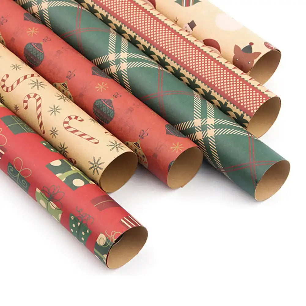 Papier pour Emballage de Cadeaux Univers Noël 