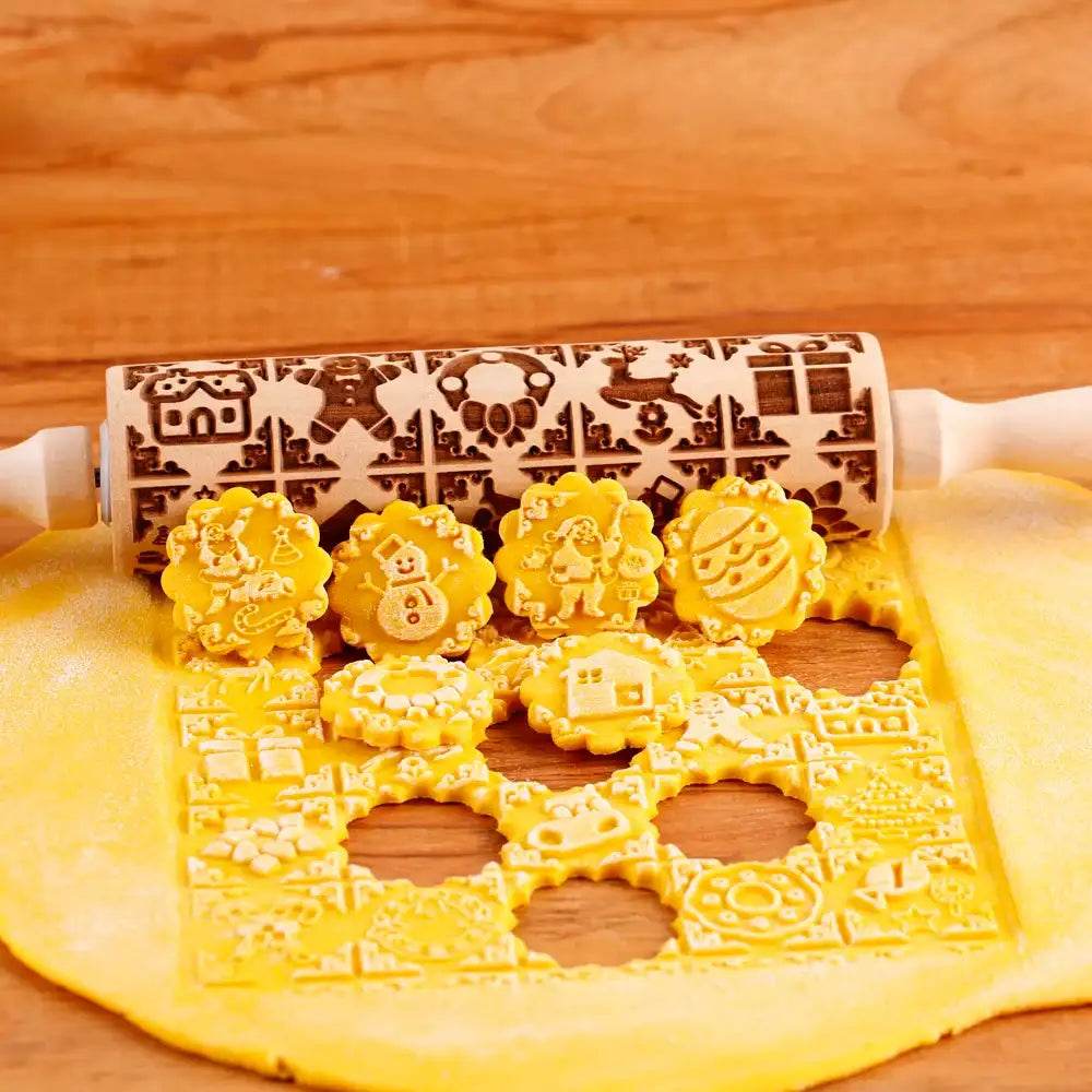 Rouleau à Pâtisserie Gravé - Univers Noël