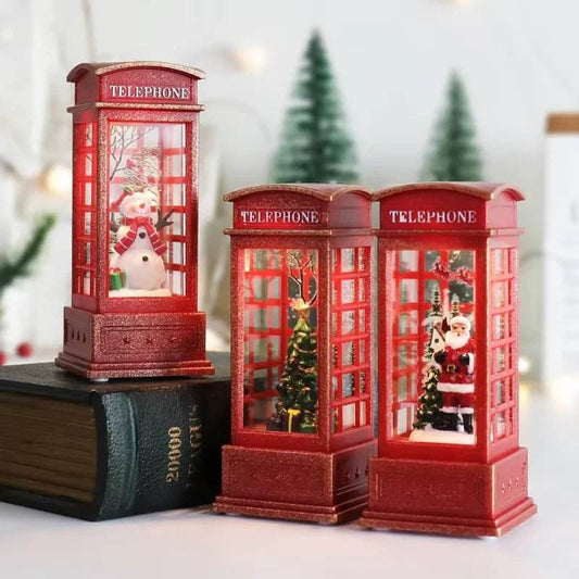 Cabine Téléphonique de Noël Lumineuse - Univers Noël