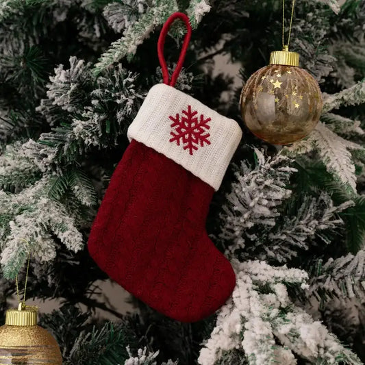 Chaussettes de Noël Tricotées Univers Noël 
