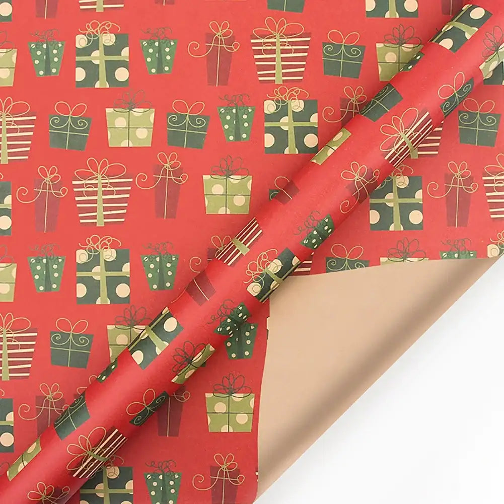 Papier pour Emballage de Cadeaux Univers Noël 