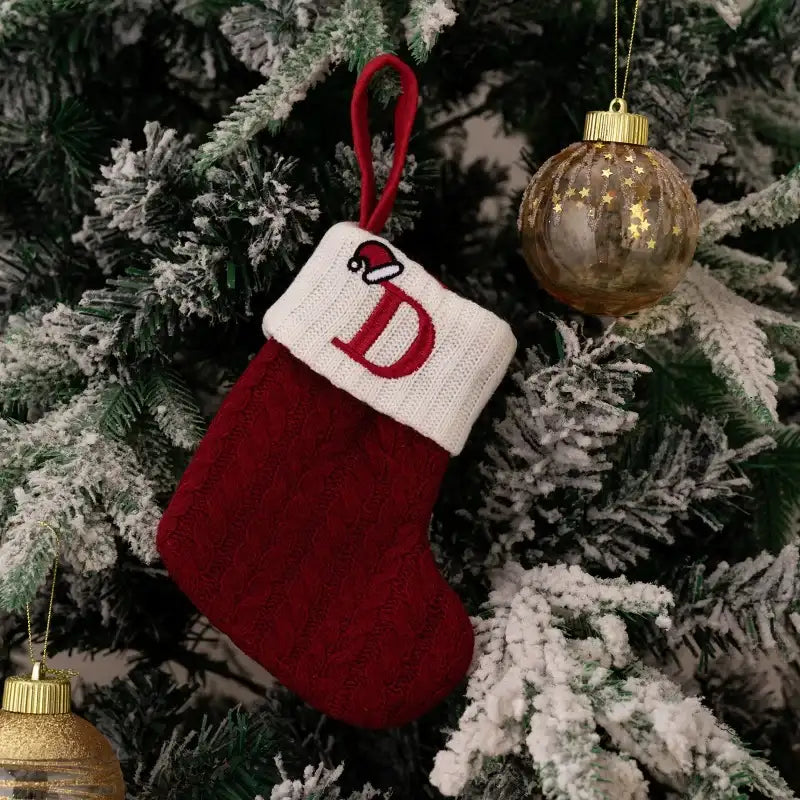 Chaussettes de Noël Tricotées Univers Noël 