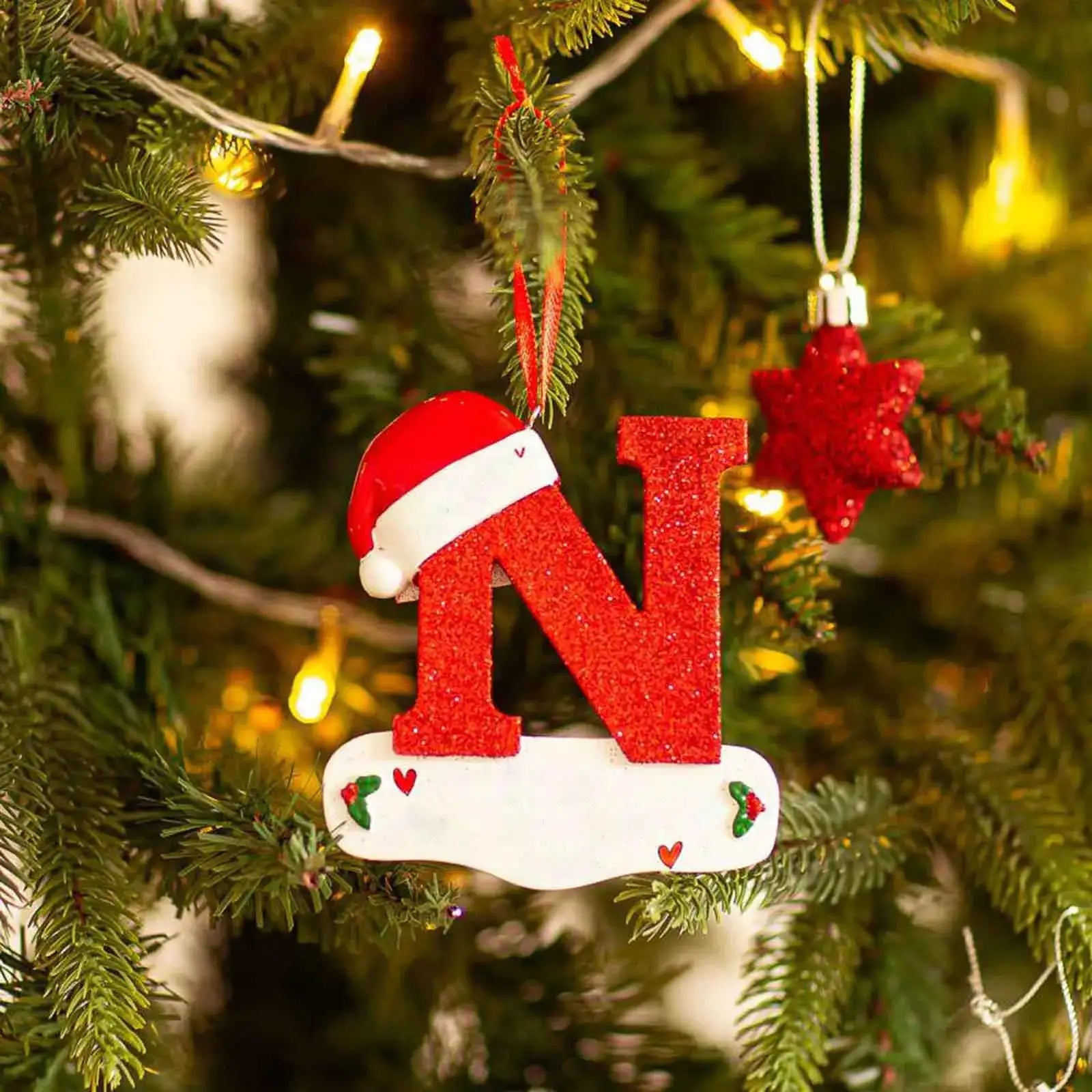 Ornement en Forme de Lettre Univers Noël 