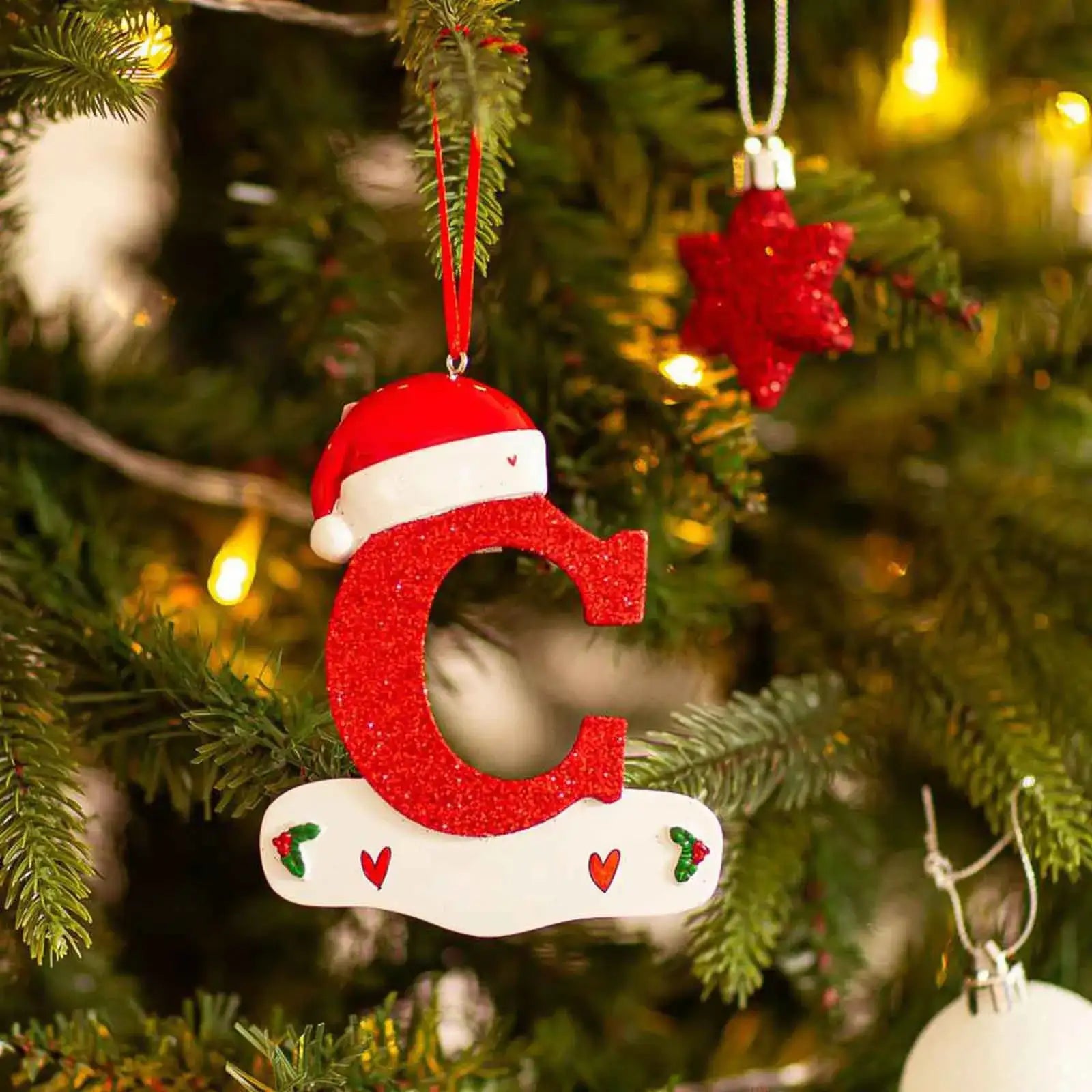 Ornement en Forme de Lettre Univers Noël 