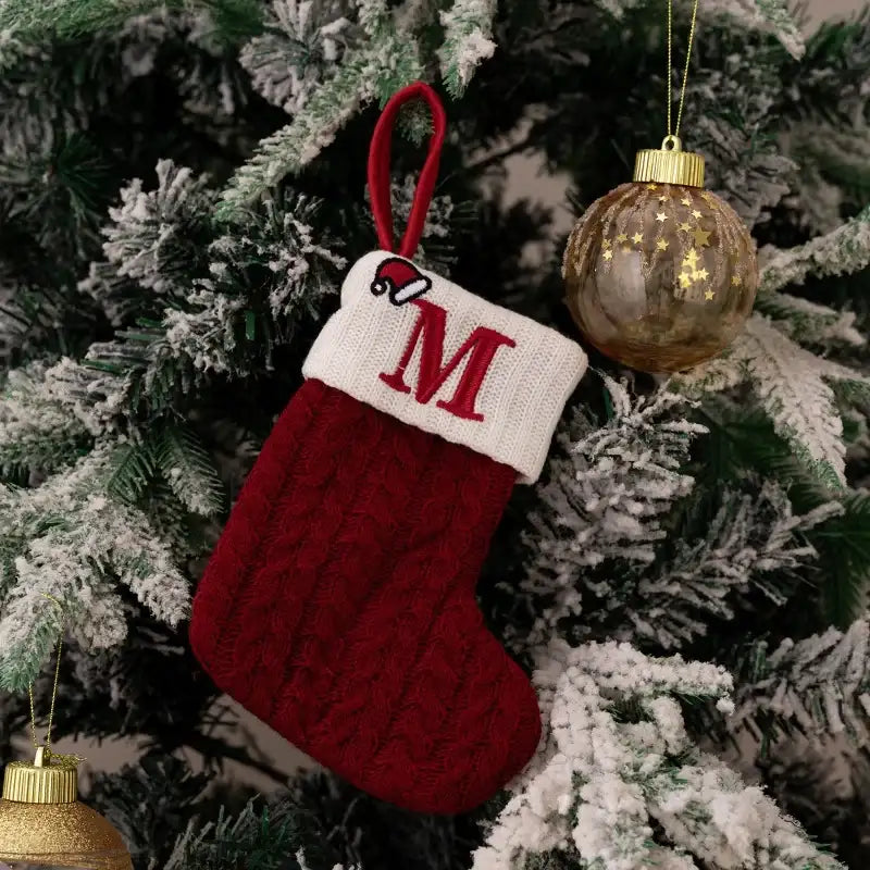 Chaussettes de Noël Tricotées Univers Noël 