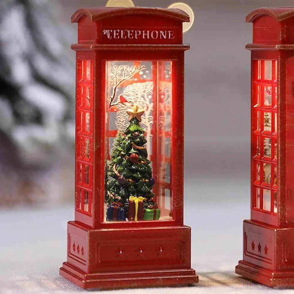 Cabine Téléphonique de Noël Lumineuse - Univers Noël