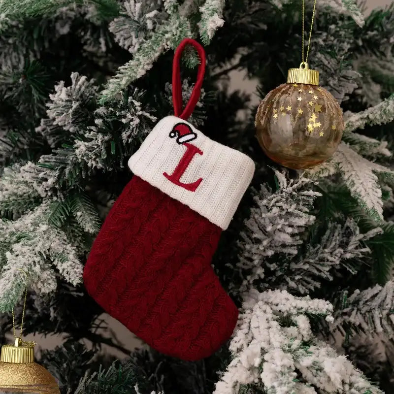 Chaussettes de Noël Tricotées Univers Noël 