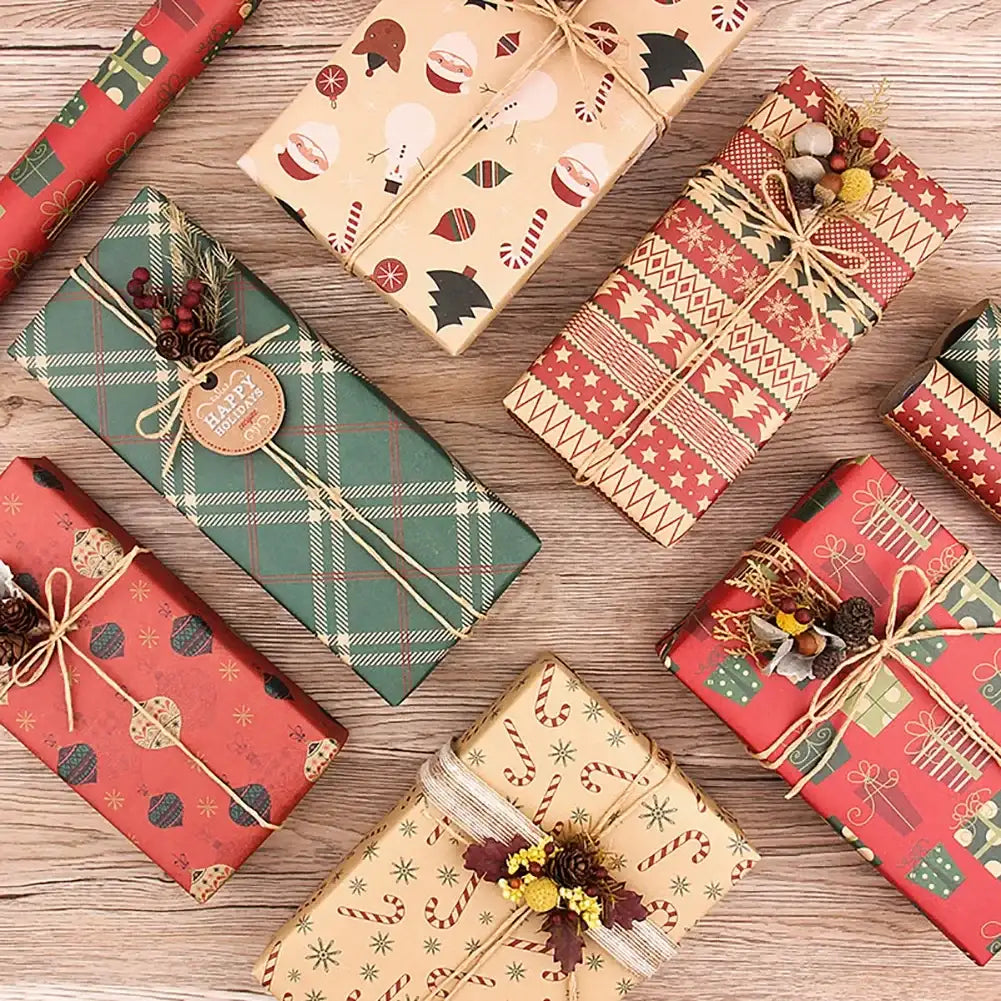 Papier pour Emballage de Cadeaux Univers Noël 