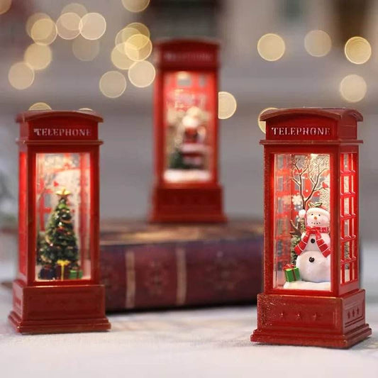 Cabine Téléphonique de Noël Lumineuse - Univers Noël