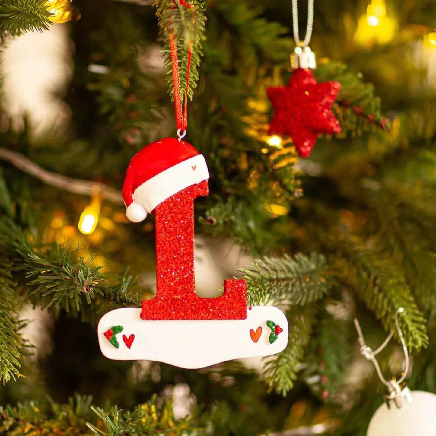 Ornement en Forme de Lettre - Univers Noël