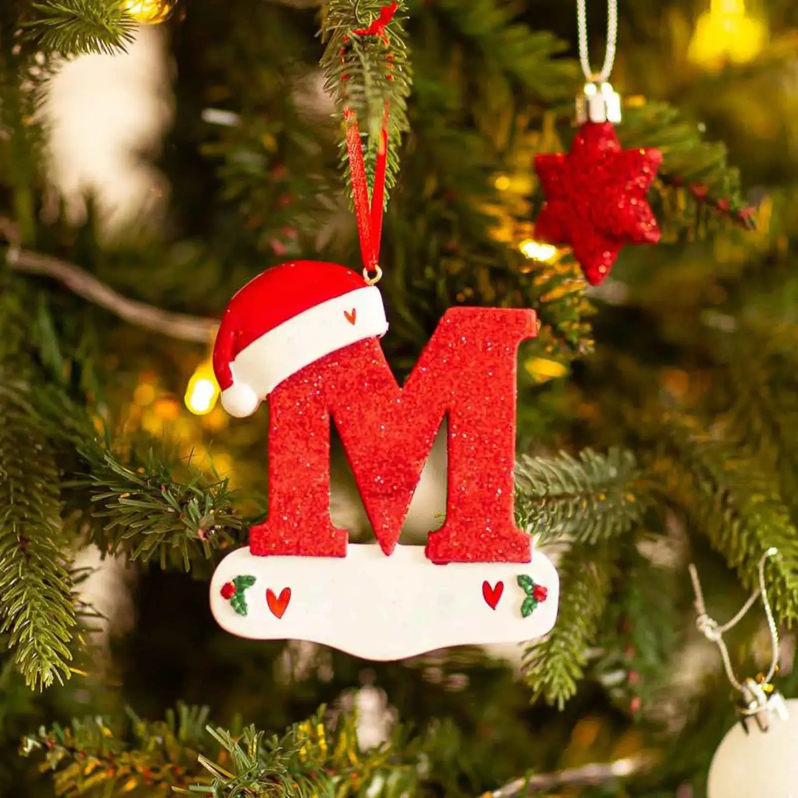 Ornement en Forme de Lettre Univers Noël 