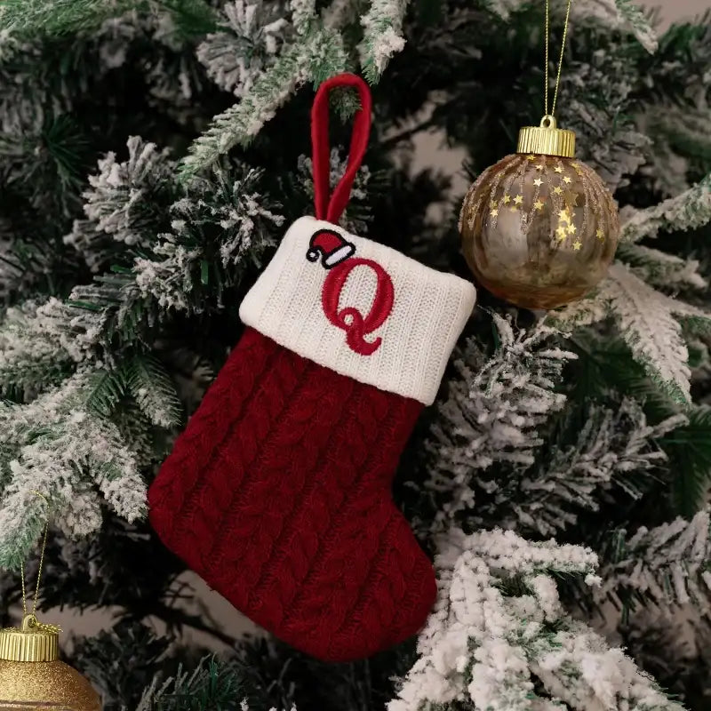 Chaussettes de Noël Tricotées Univers Noël 