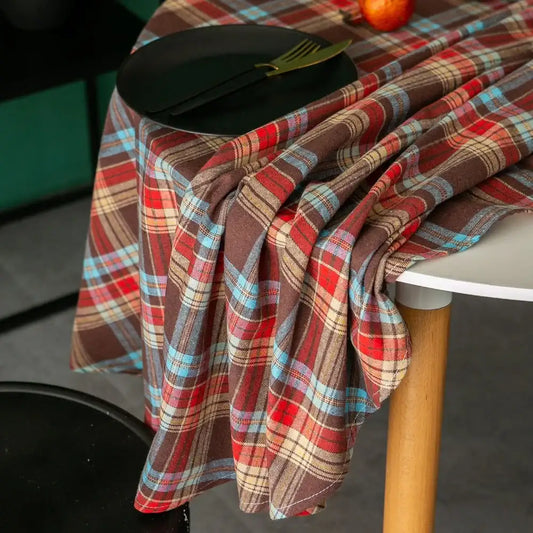 Nappe Rustique Ronde Univers Noël 