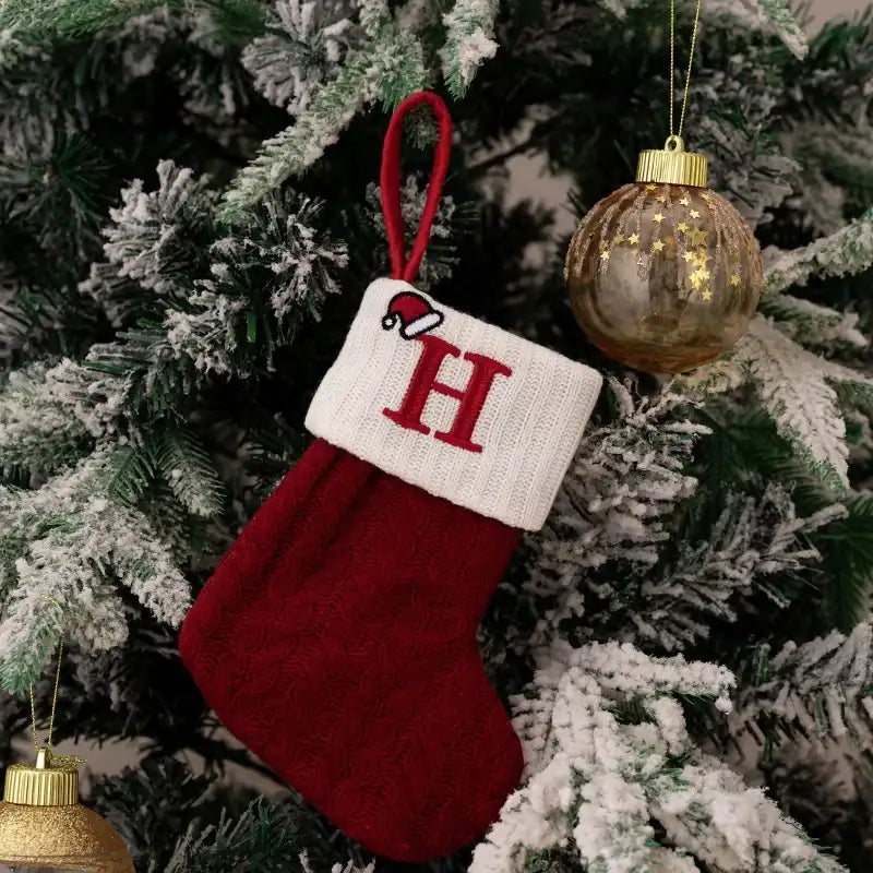 Chaussettes de Noël Tricotées Univers Noël 