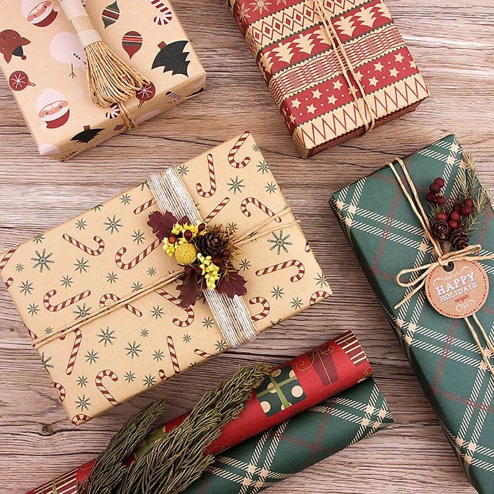 Papier pour Emballage de Cadeaux - Univers Noël