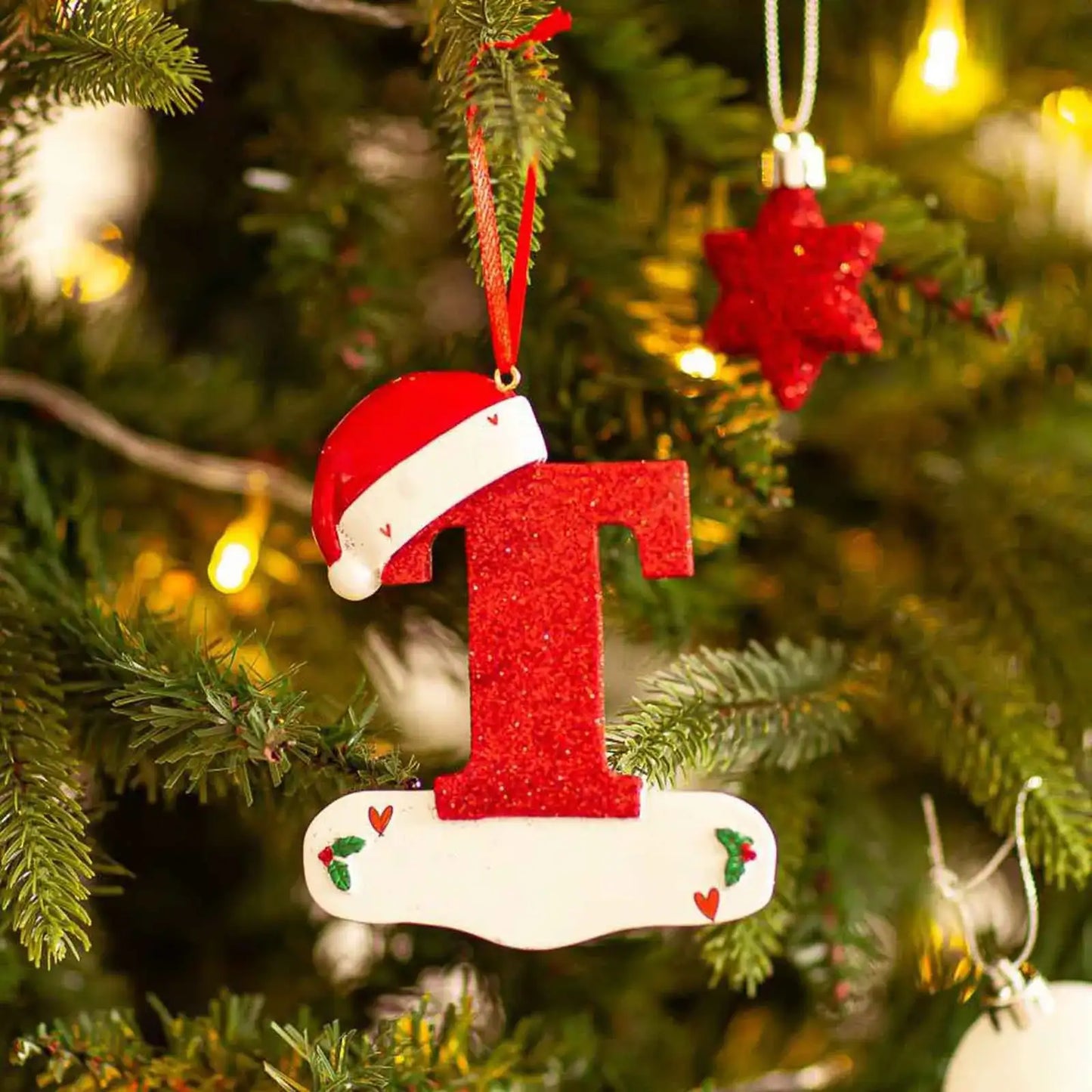 Ornement en Forme de Lettre Univers Noël 