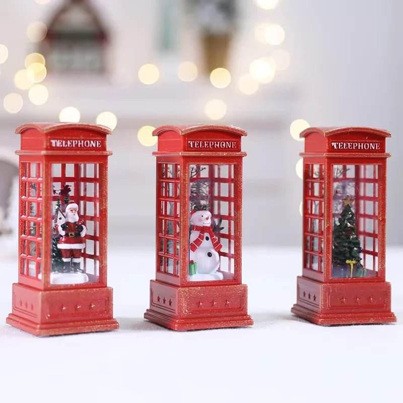 Cabine Téléphonique de Noël Lumineuse - Univers Noël