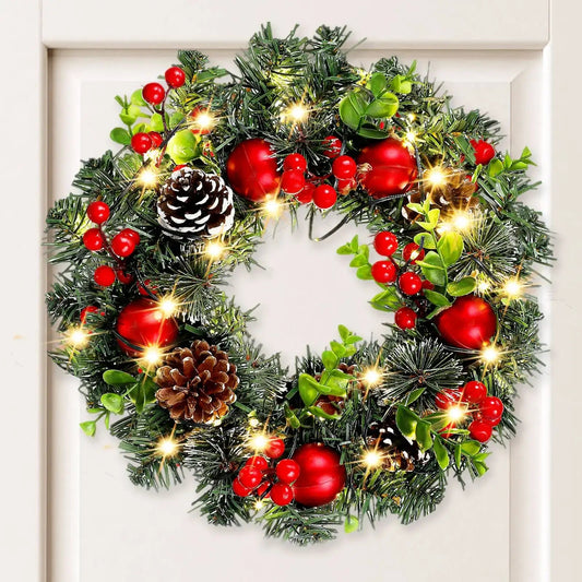 Couronne Décorée Lumineuse LED