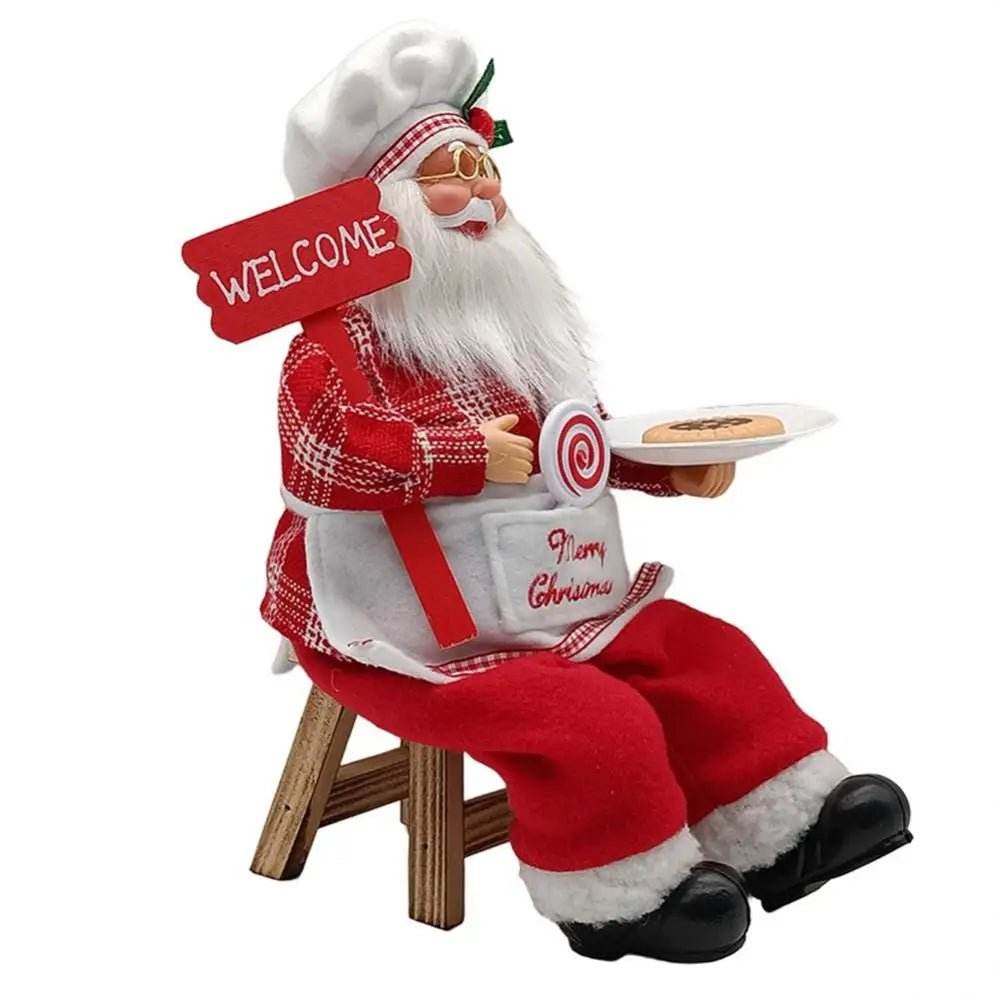 Statue Père Noël Cuisinier